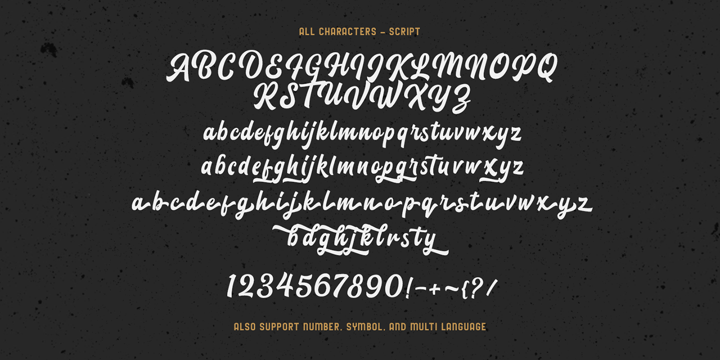 Blacklite Script Font preview